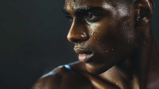 portrait of athletic man