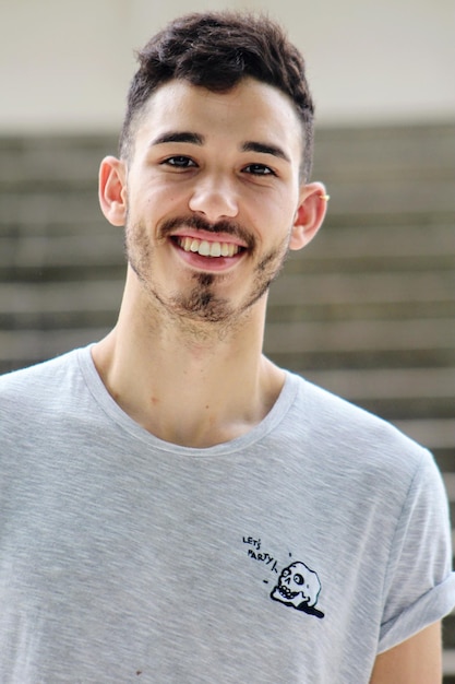portrait of smiling young man