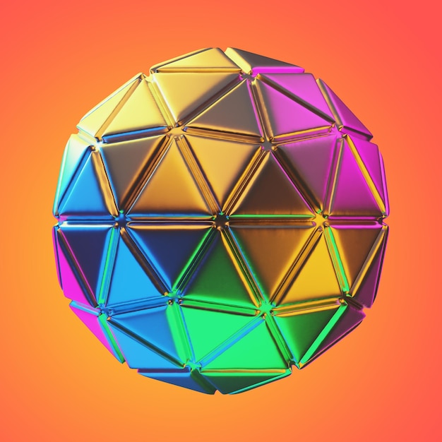 Premium party disco ball icon 3d rendering on isolated background