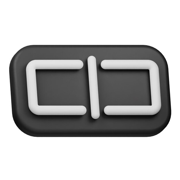 preview axis 3d icon isolated on the white background