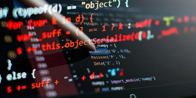 Programmer developer screen Desktop PC monitor photo IT