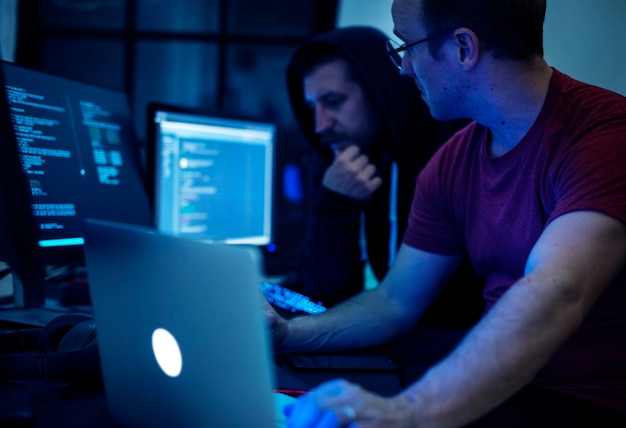 programmers working on computer program