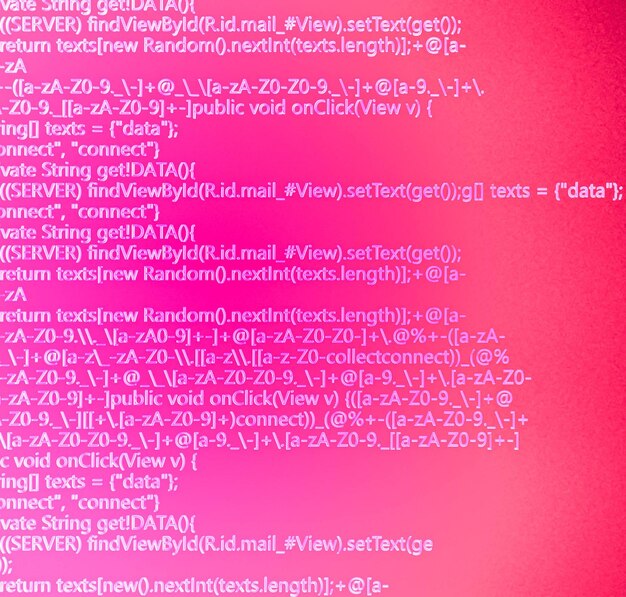 Programming on laptop screen. Web development computer code. Website program code 3D illustration. Internet web text.