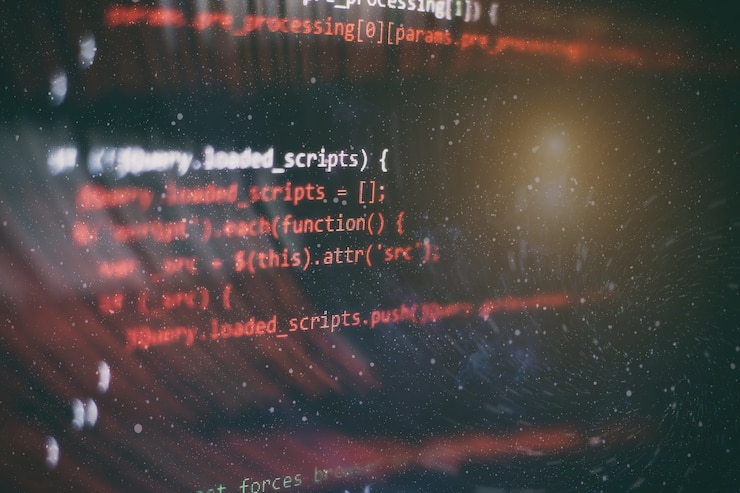 Photo project managers work new idea. www software development. mobile app developer. innovative startup project. website programming code. it business.