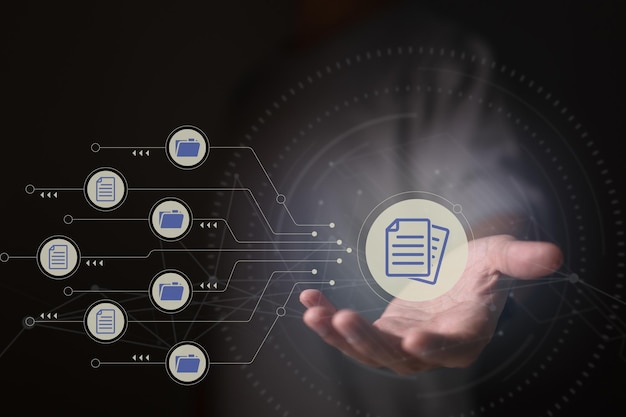 Properly handle files and documentation in a business with ERP, use a Document Management System (DMS), an online documentation database, and process automation. Business technology for corporations.