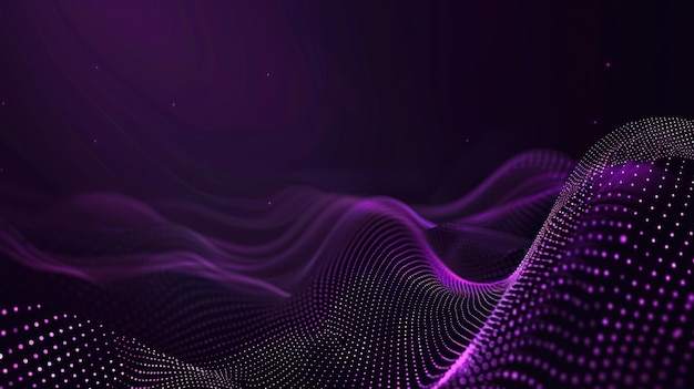 Purple Abstract Wave Background