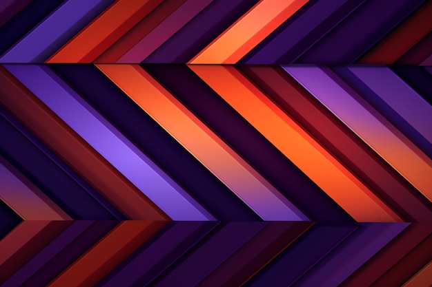 Purple and orange stripes on a black background