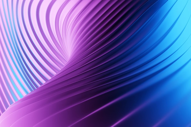 Purple stripes patterns Modern striped backgrounds Lines of variable thickness 3D illustration