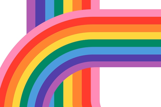 Rainbow png LGBTQ pride month with transparent background