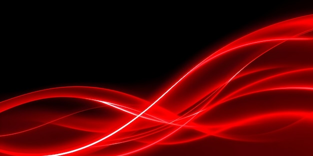 Red Abstract Wave Background
