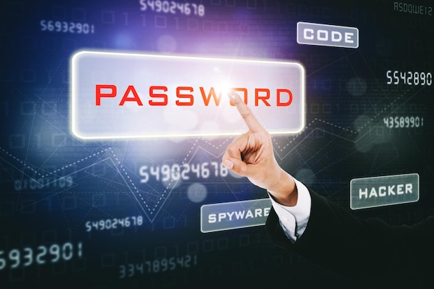 red quotpasswordquot is revealed in a background of computer code