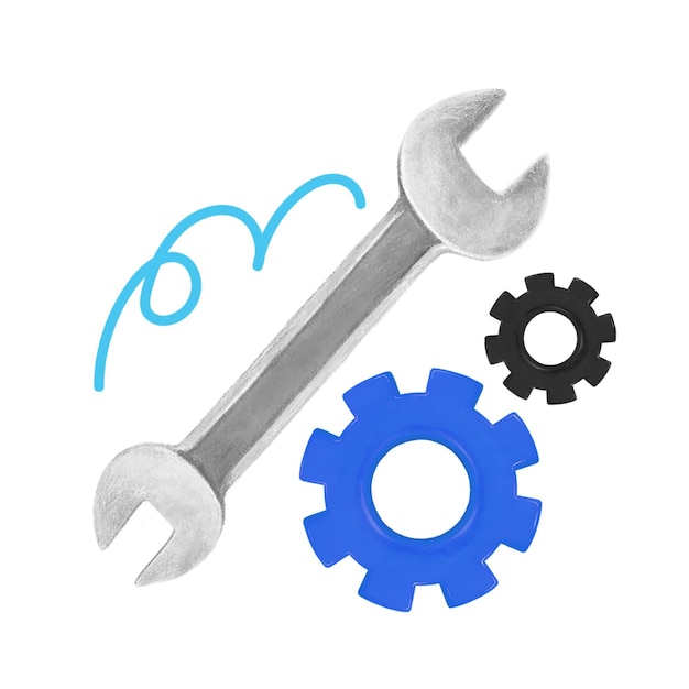 Repair tool png aesthetic illustration transparent background