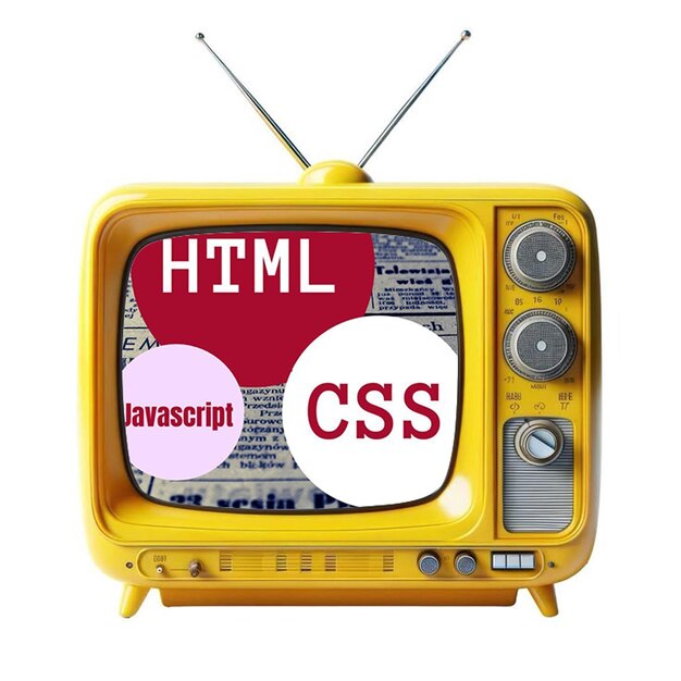 Retro TV with HTML CSS and JavaScript