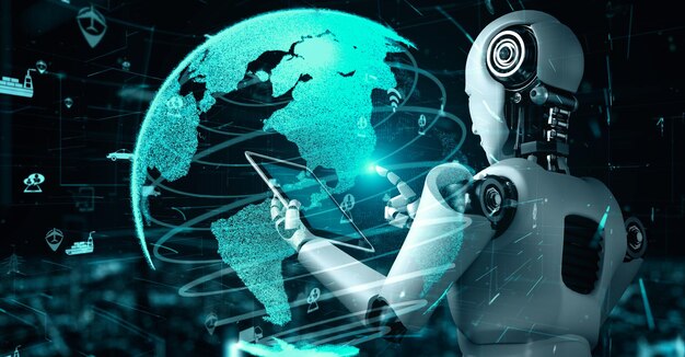 Robot AI hình người trí tuệ nhân tạo tương lai phân tích vận tải AI hình người