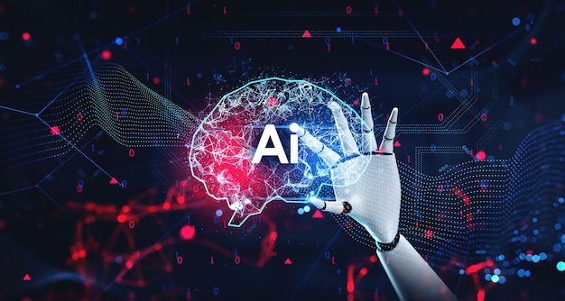 Robot hand using artificial intelligence interface
