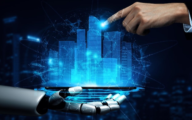 Robot và người máy cyborg trí tuệ nhân tạo Mlp tương lai