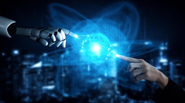Robot và người máy cyborg trí tuệ nhân tạo Mlp tương lai