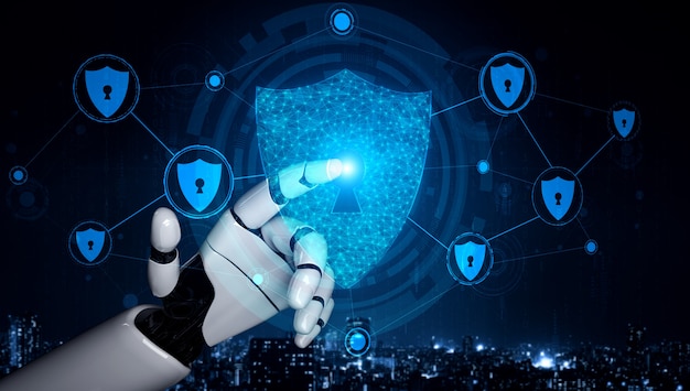 Robot và người máy cyborg trí tuệ nhân tạo tương lai.