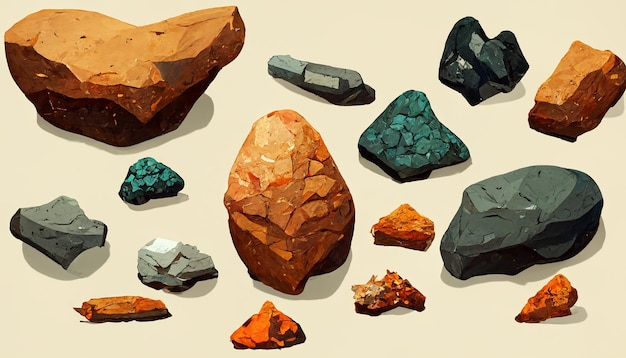 Rocks Concept Art for games background image