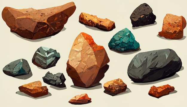 Rocks Concept Art for games background image