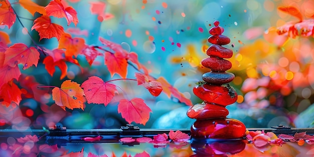 ruby stone placed on a rail track symbolizing the ruby on rails programming language