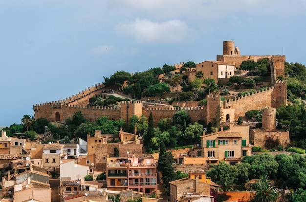 scenic view of capdepera castle
