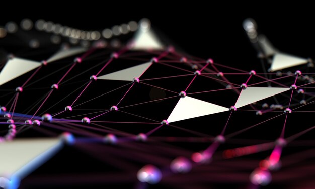 Science and technology backgroundBusiness and connection