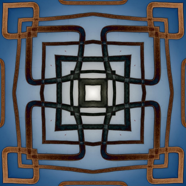 Seamless abstract square pattern Alcohol ink in modern art Mandala