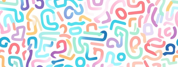 Seamless playful light pastel Greek key spiral squares pattern Abstract cute Egyptian motif doodle lines background texture Boy's or Girl's birthday baby shower or nursery wallpaper design