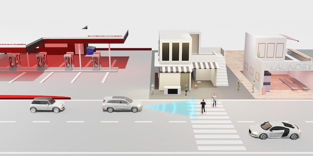 Self Driving Autopilot Mobileye Drive EV Automatic Emergency Brake System Emergency brake