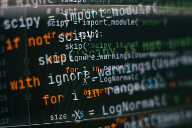 seo optimization. modern tech. php syntax highlighted. writing programming functions on laptop. big data and internet of things trend.