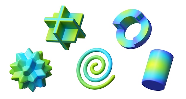 Set of different icons signs and symbols