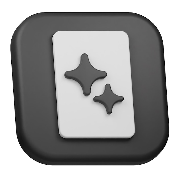 short video 3d icon isolated on the white background