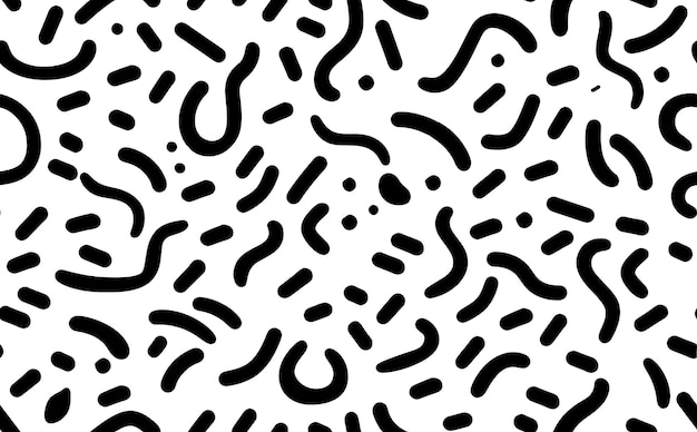 Simple black and white abstract seamless pattern