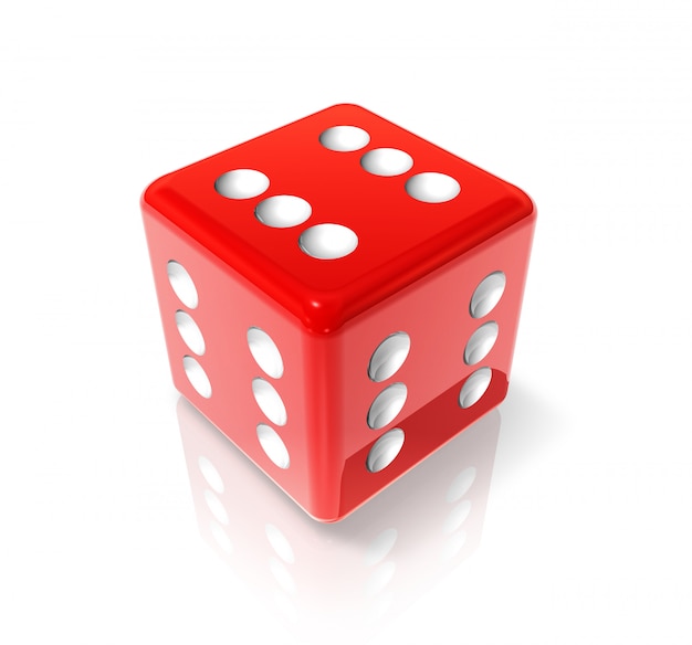 six red dice