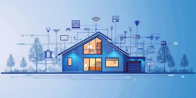 Smart Home Automation Technology Illustration