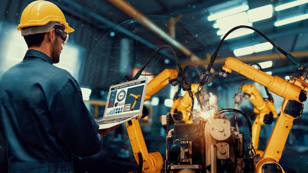 smart industry robot arms modernization for digital factory technology