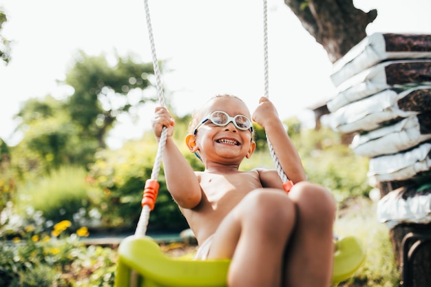 smiling young woman sitting outdoors