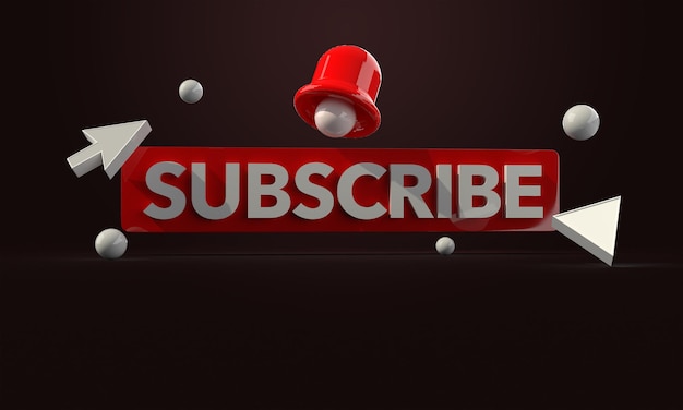 social media subscribe background template