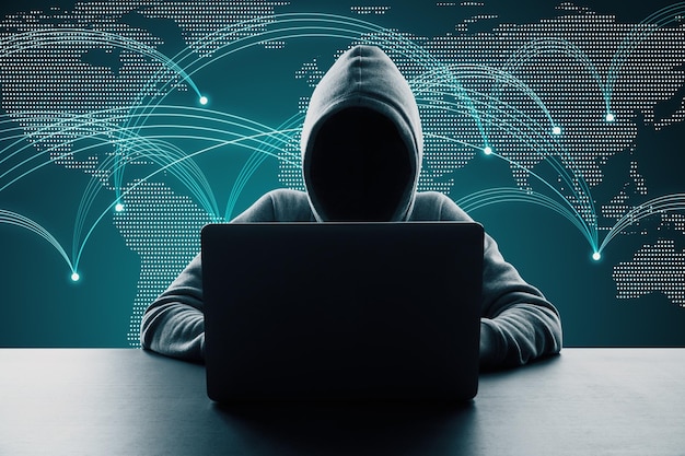 Social networking and malware concept