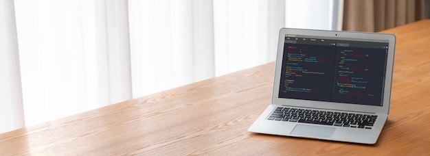 software development programming on computer screen for modish application