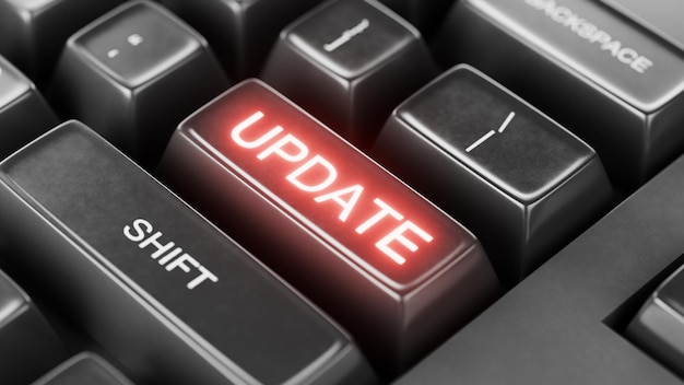 Software update concept Data update New version of the program Addition to the program Bug fixes 3d render