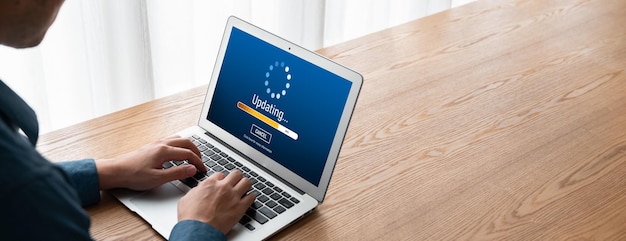 Software update on computer for modish version of device software upgrade