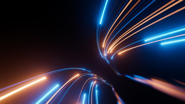 speed light line internet of things background