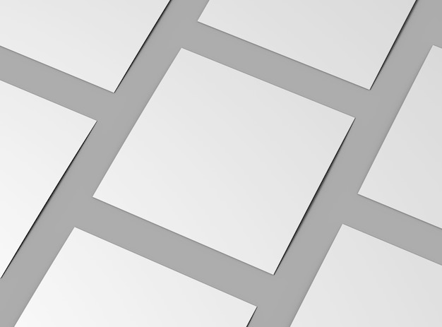 Square 826x826inc flyer render to present your design