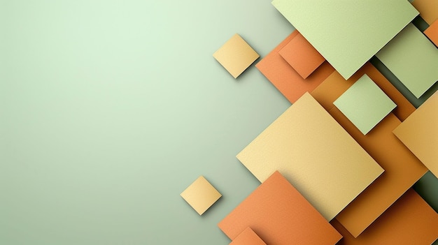 stylish squares in earthy tones isolated on a gradient