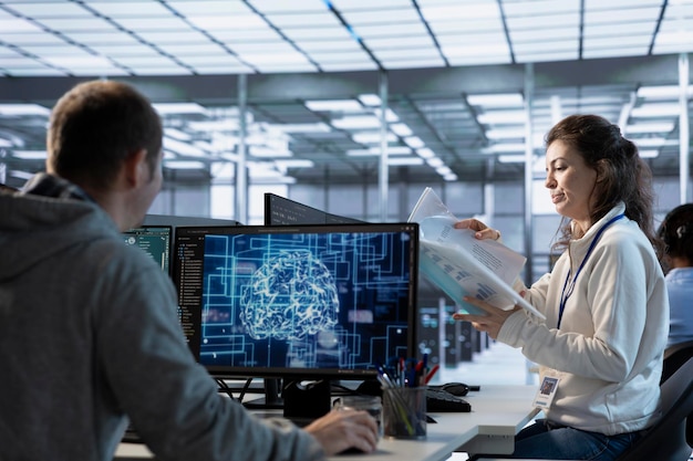 supervisor overseeing data center security protocols