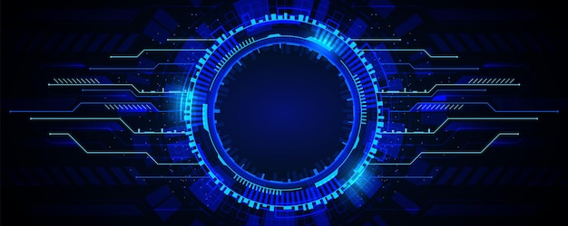 tech blue cyber futuristic background