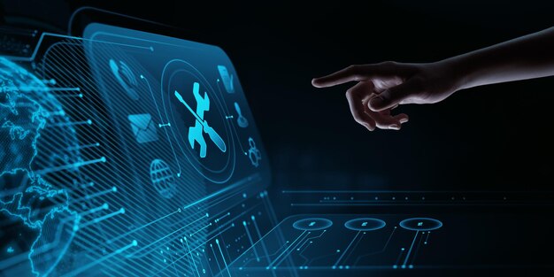 Technical Support Customer Service Business Technology Internet Concept
