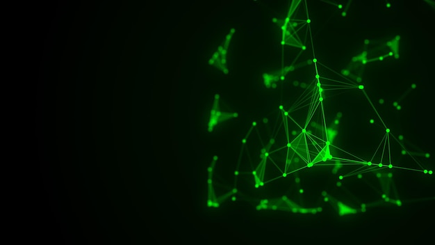 technology block chain network connection big data visualization cyber security background cube consisting of block 3d rendering